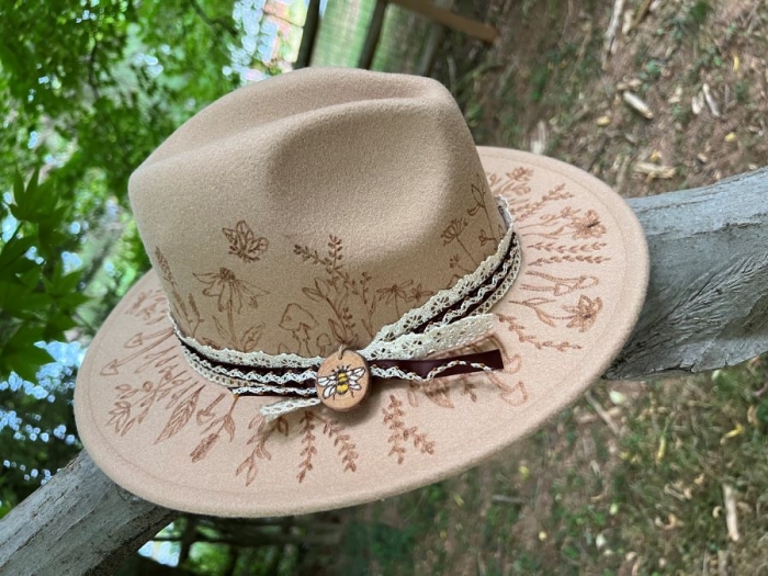 Burn a Western Style Hat with K.L. Kriss Studio