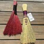 Hawk Tail Broom and Dyed Fan Whisk Broom with Brooms and Blessings