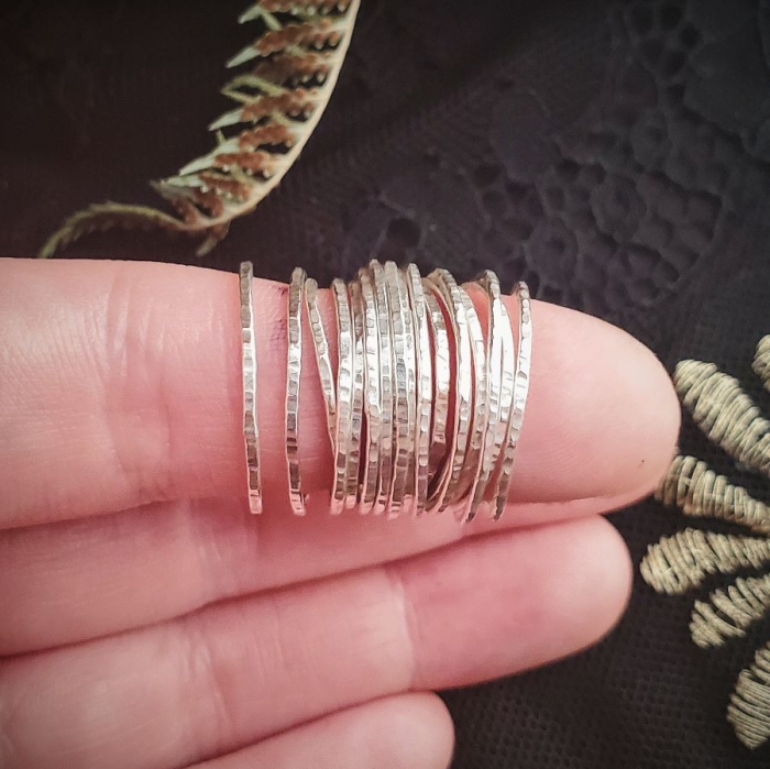 Make your own sterling silver Stacking Rings with Maxi Cif Designs