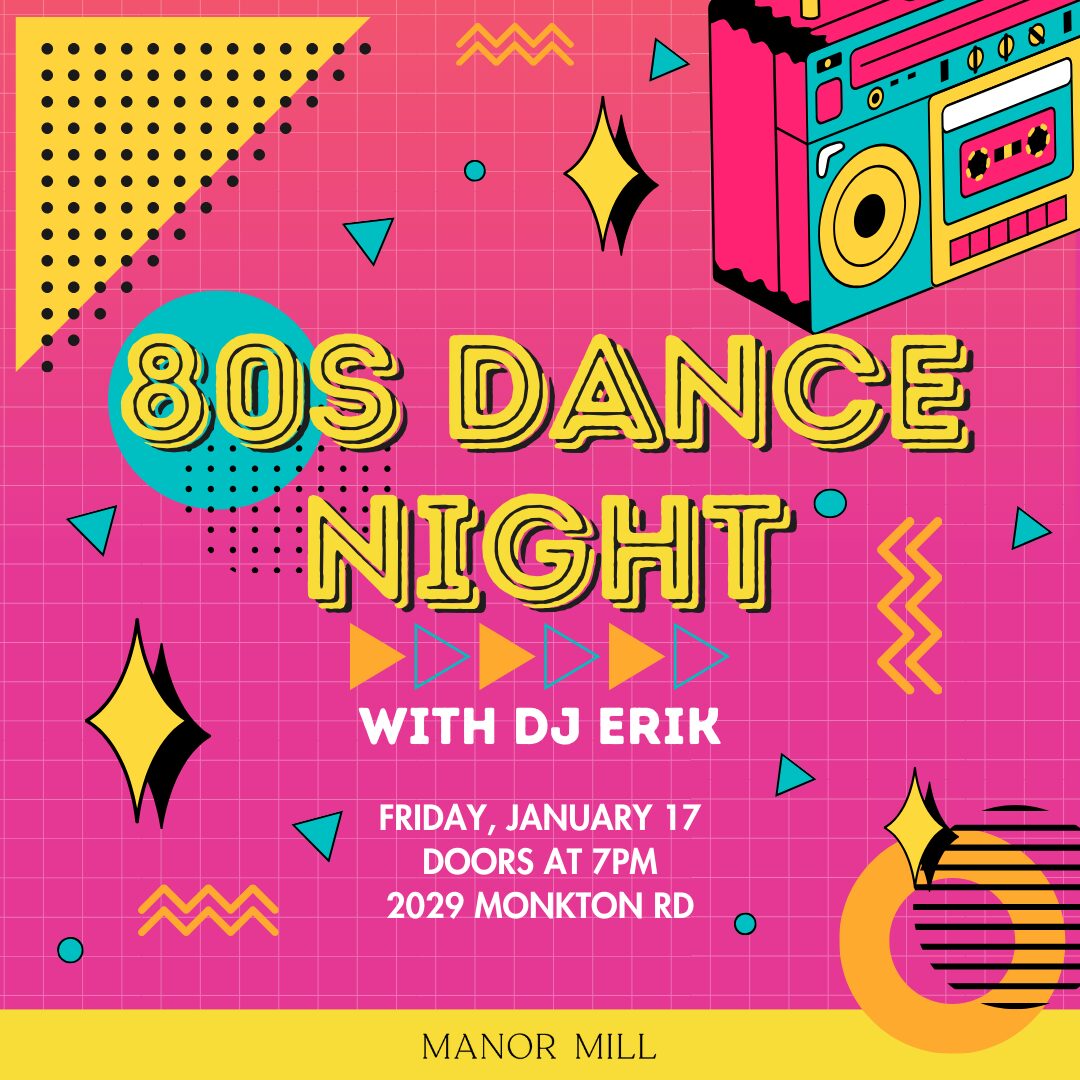 80s Dance Night with DJ Erik