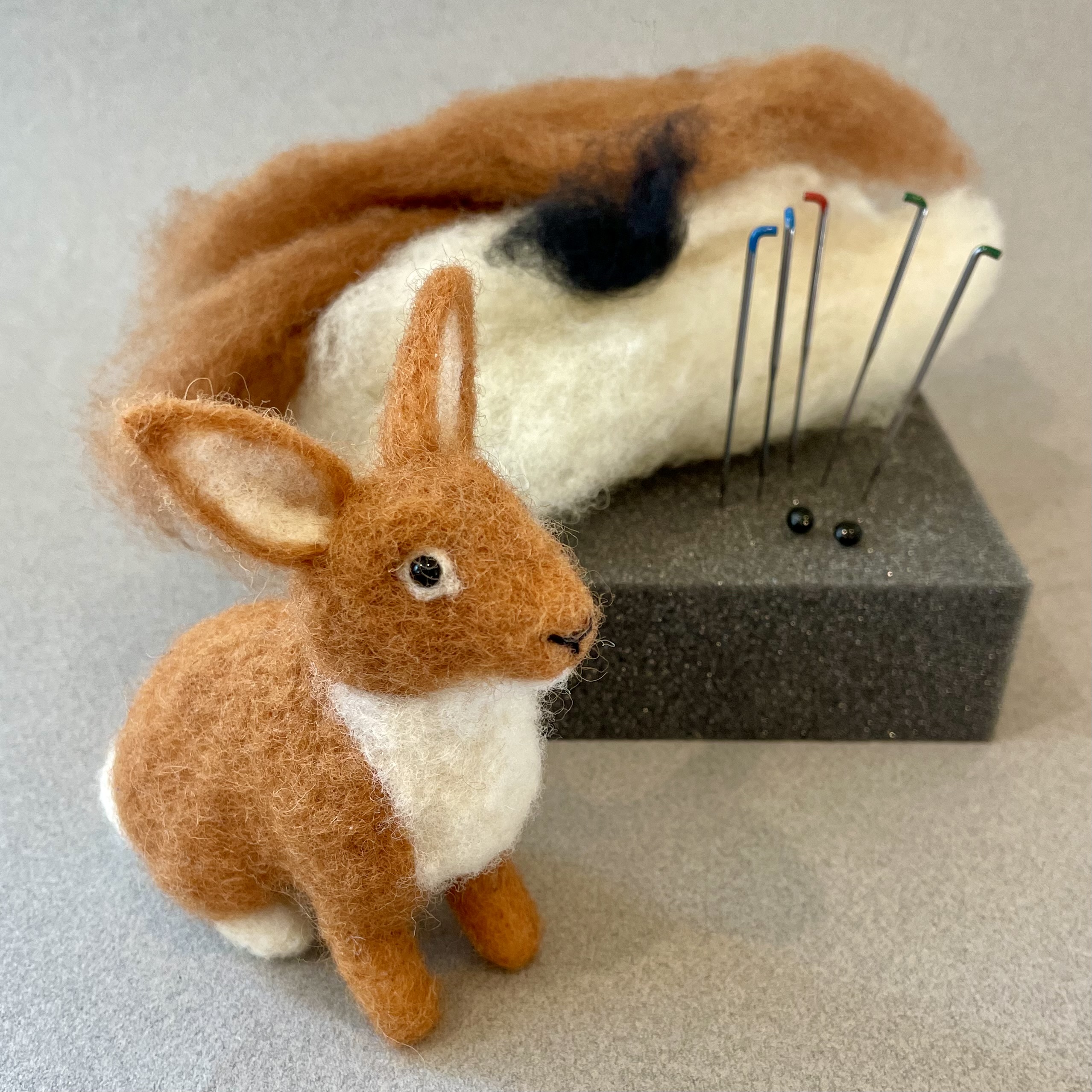 Rabbit Needle Felting Workshop with Loranimals: $100 (includes $15 material fee)